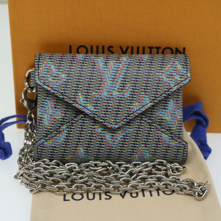 【日本直送】路易威登 Monogram LV Pop Kirigami 項鍊 藍色 N60278 LV Auth ac2845-11