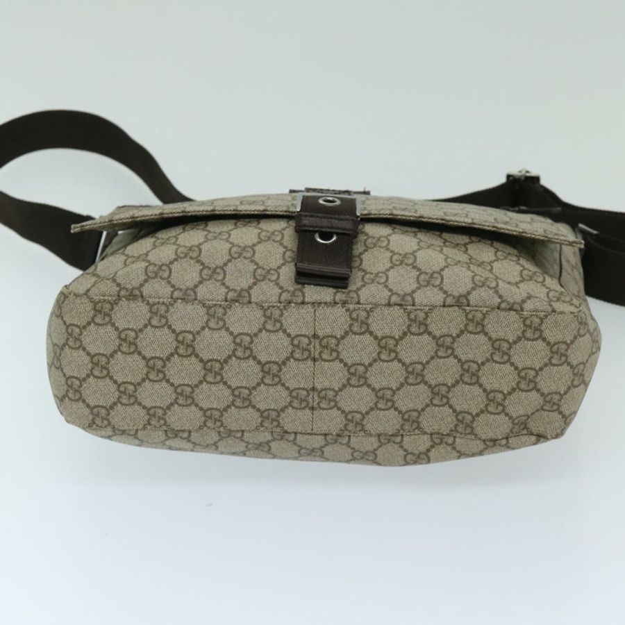 【日本直送】GUCCI GG Supreme 單肩包 PVC 米色 141194 正品 ki4209-4