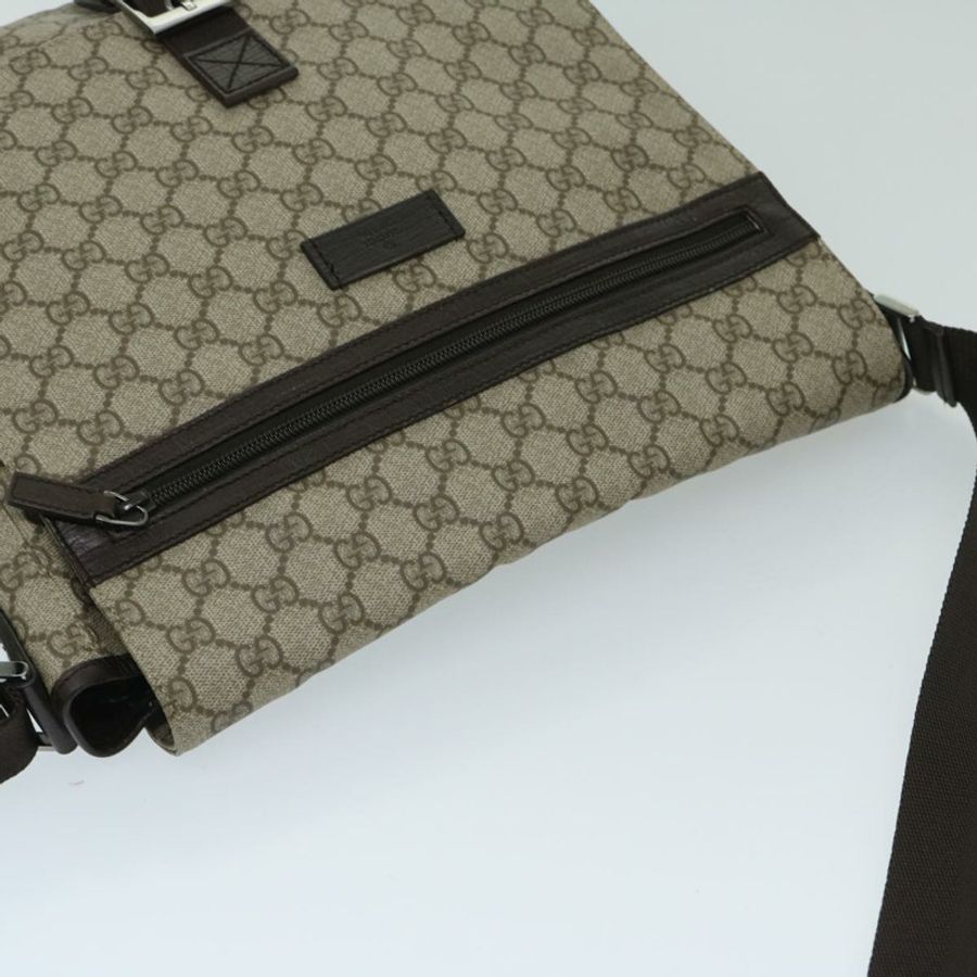 【日本直送】GUCCI GG Supreme 單肩包 PVC 米色 141194 正品 ki4209-5