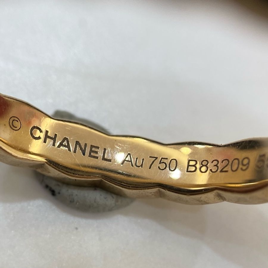 CHANEL 18K 玫瑰金 Coco Crush 窄版戒指 #55-7