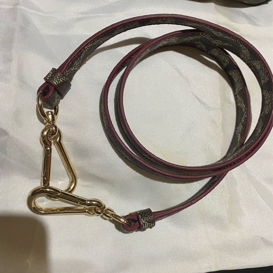 COACH 老花咖啡皮革肩背包 斜背包 側背包 單肩包-15