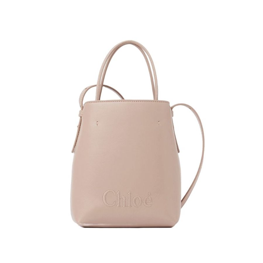 Chloe Sense Micro Tote Bag for Women in Nomad Beige (CHC23UP873I10-28U)-0