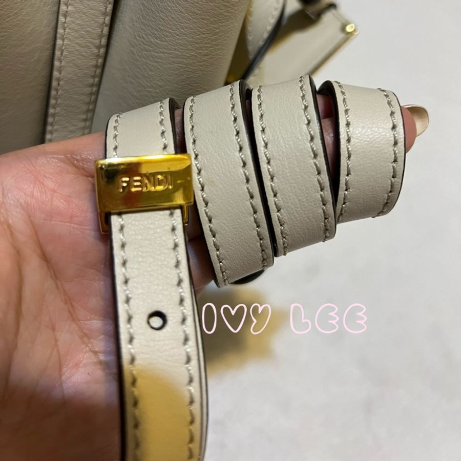FENDI toujours 2way 單肩手提包斜背包 8BH253 米白色 二手精品-11