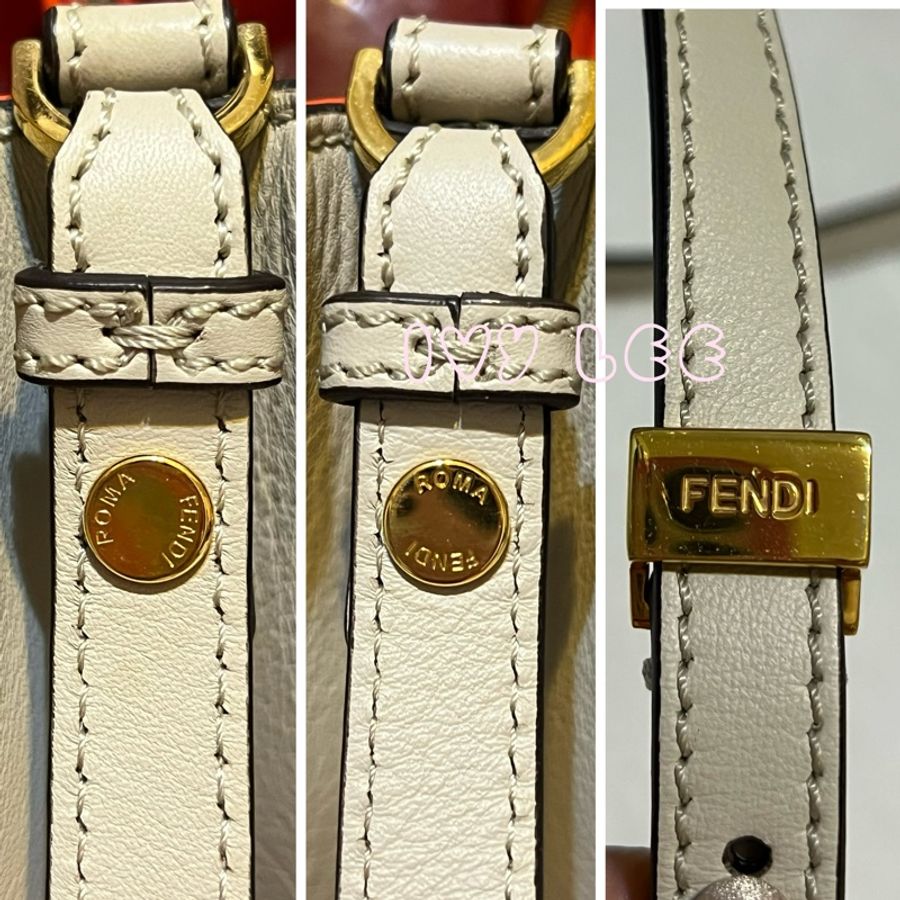 FENDI toujours 2way 單肩手提包斜背包 8BH253 米白色 二手精品-15