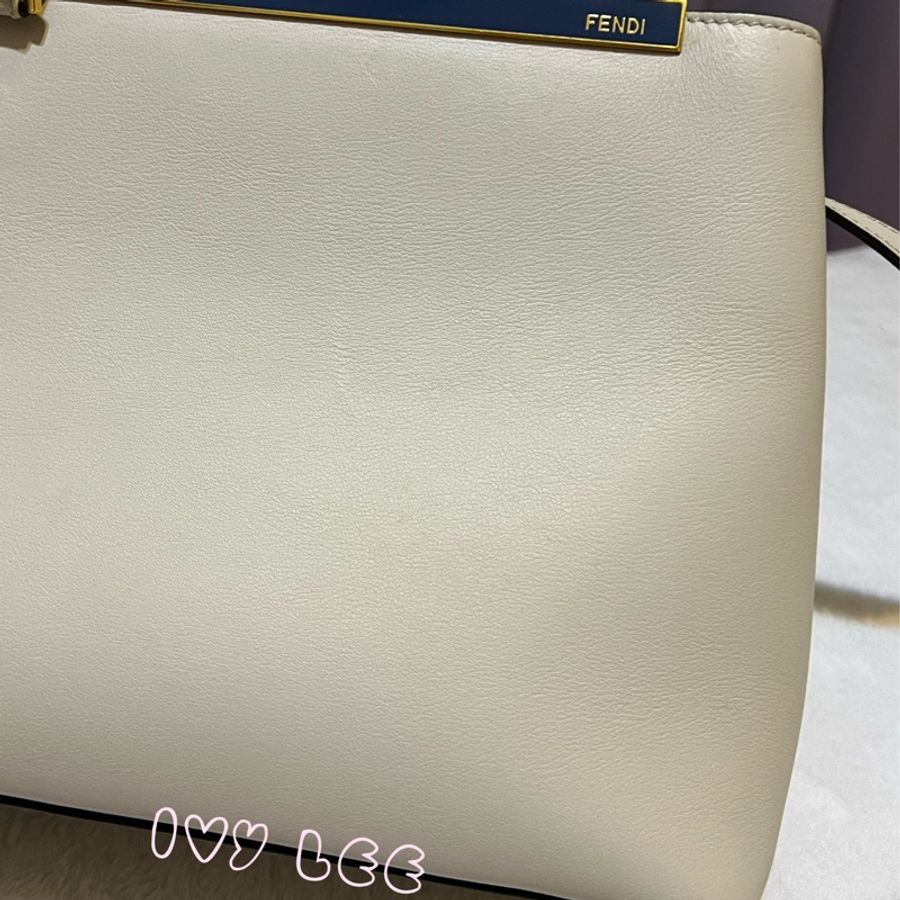 FENDI toujours 2way 單肩手提包斜背包 8BH253 米白色 二手精品-26