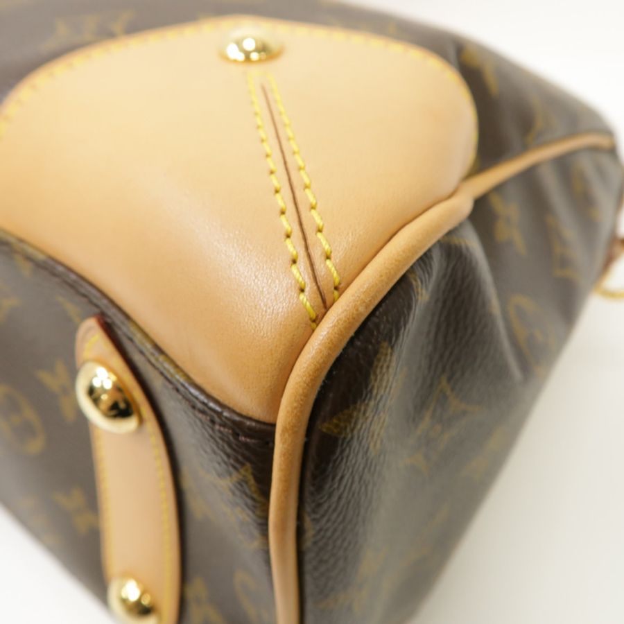 LOUIS VUITTON Monogram Retiro PM金扣手挽肩背兩用袋啡色-10