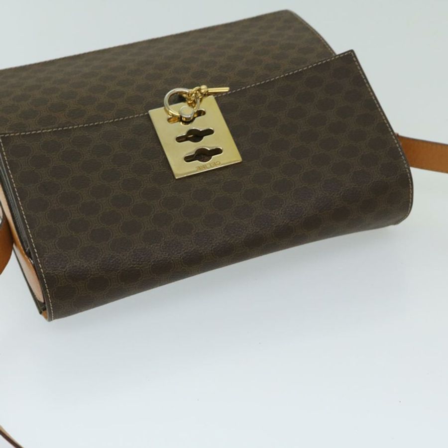 【日本直送】CELINE Macadam帆布肩背包 PVC棕色 正品 69278-5