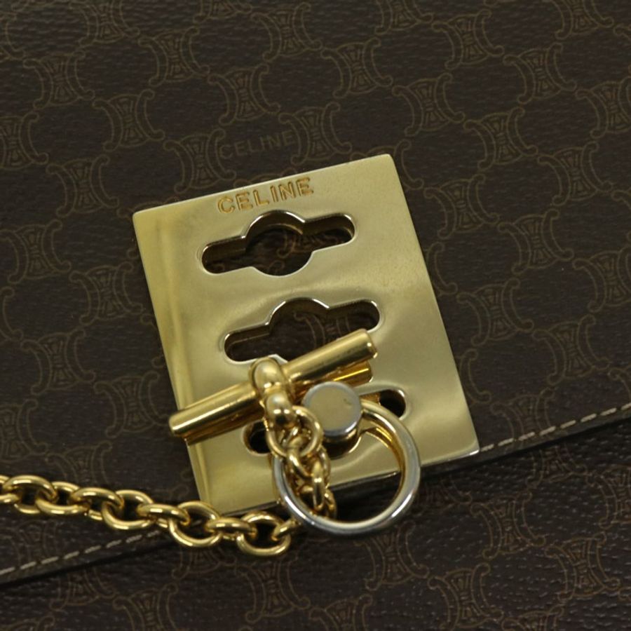 【日本直送】CELINE Macadam帆布肩背包 PVC棕色 正品 69278-17