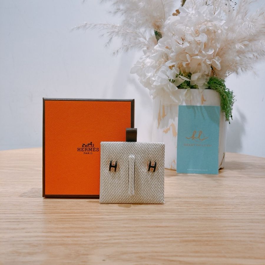HERMES 愛馬仕迷你H字耳環MINI POP H EARRINGS-0