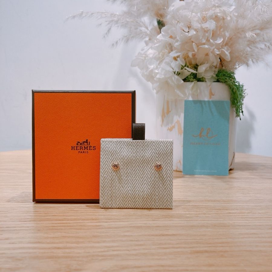HERMES 愛馬仕迷你H字耳環MINI POP H EARRINGS-1