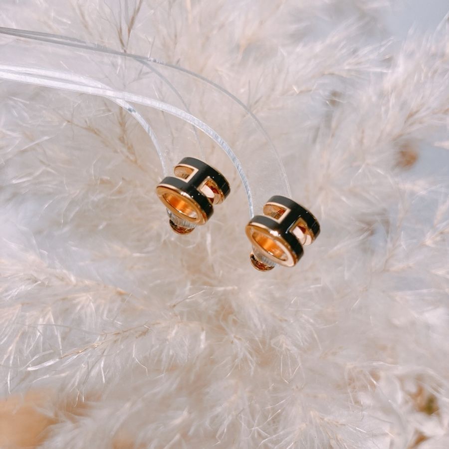 HERMES 愛馬仕迷你H字耳環MINI POP H EARRINGS-4