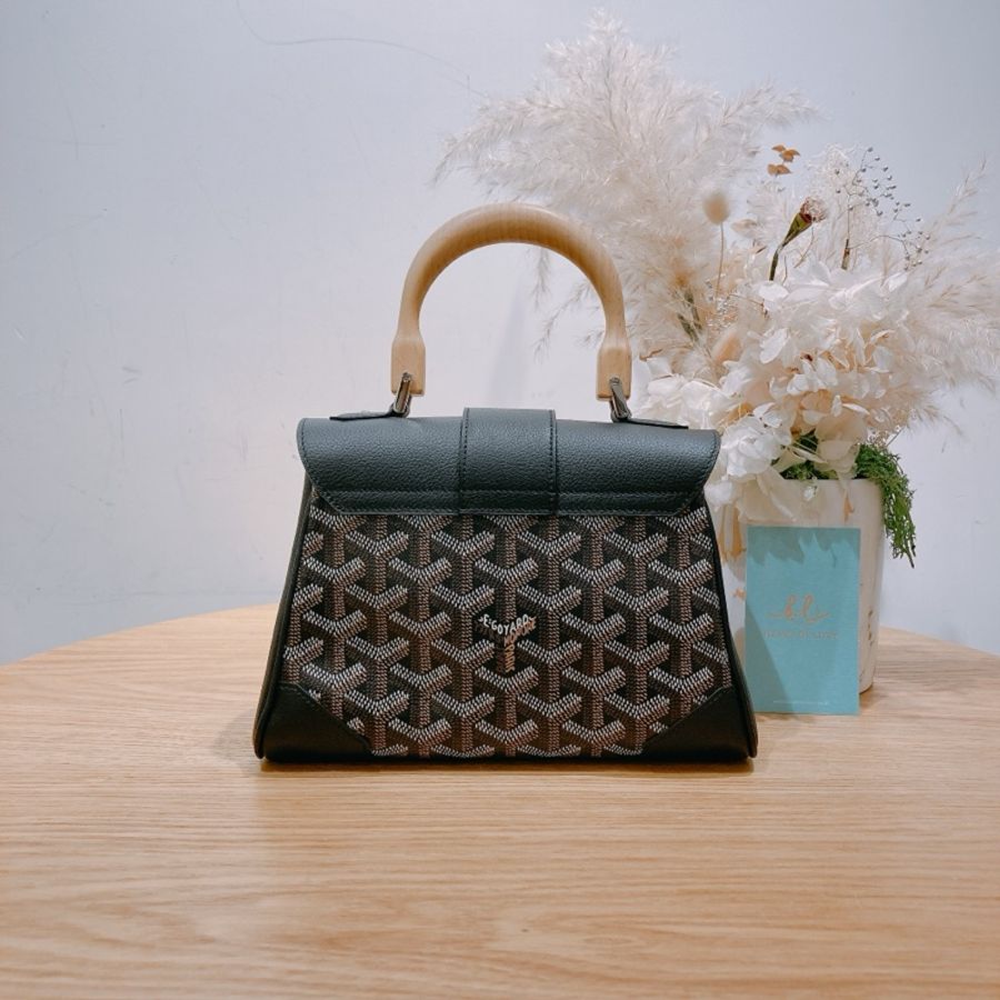GOYARD 戈雅西貢肩帶包包SAIGON MINI BLACK-1