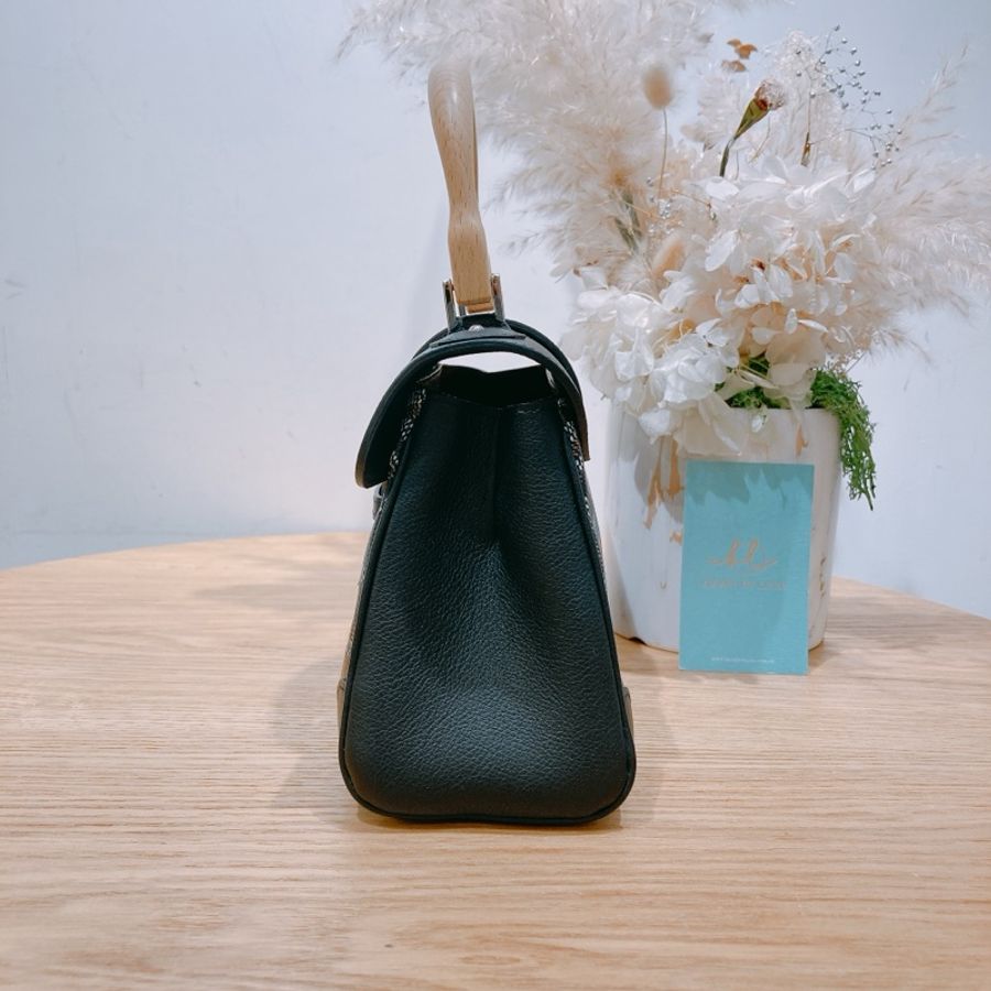 GOYARD 戈雅西貢肩帶包包SAIGON MINI BLACK-3