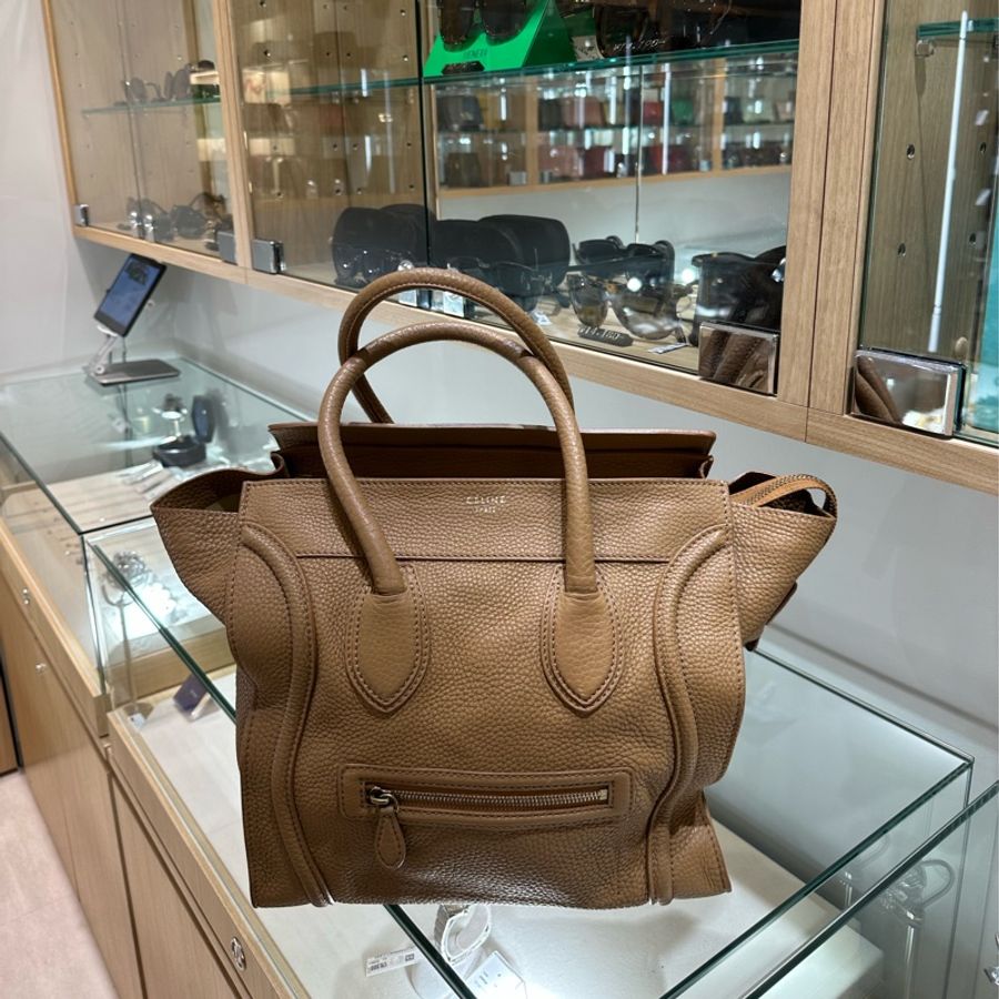 【Celine】咖啡色手提包 囧臉包-0