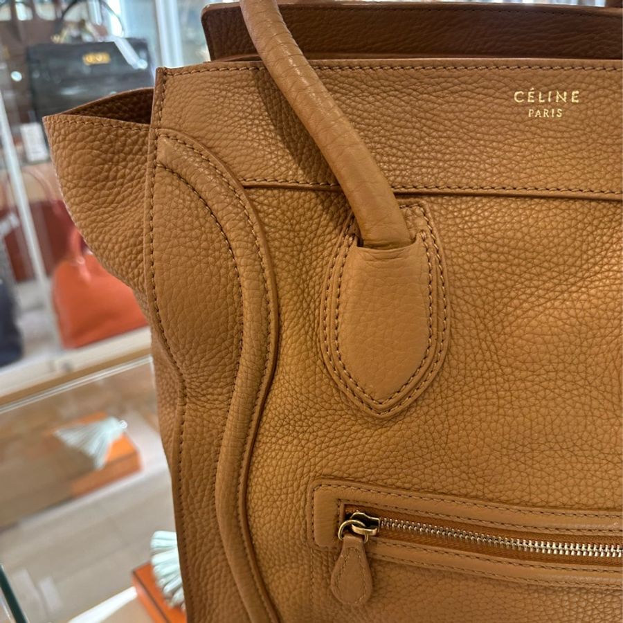 【Celine】咖啡色手提包 囧臉包-1