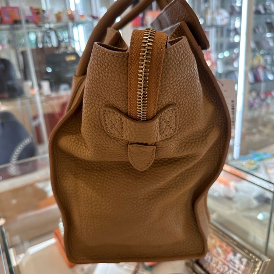 【Celine】咖啡色手提包 囧臉包-6