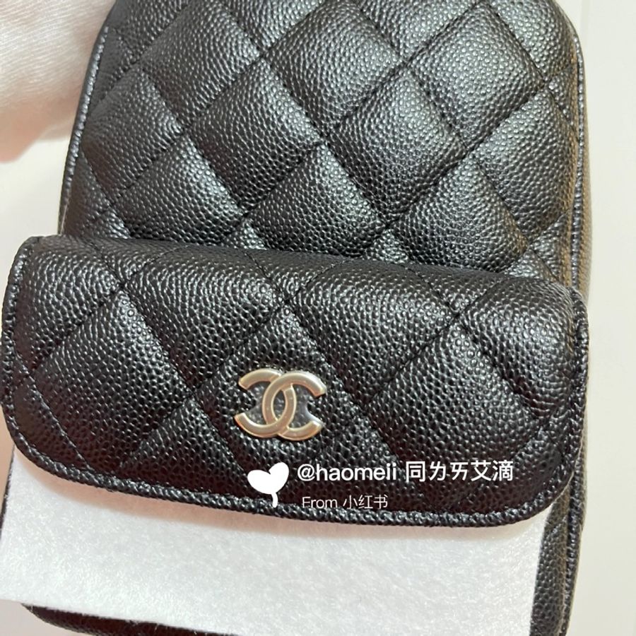 Chanel 24A 淡金扣爆款絕美天菜 牛皮小書包🎒-11