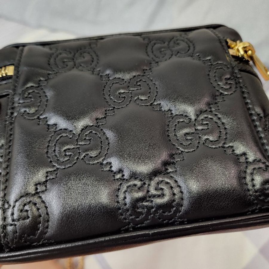 gucci新款牛皮壓紋廢包-7