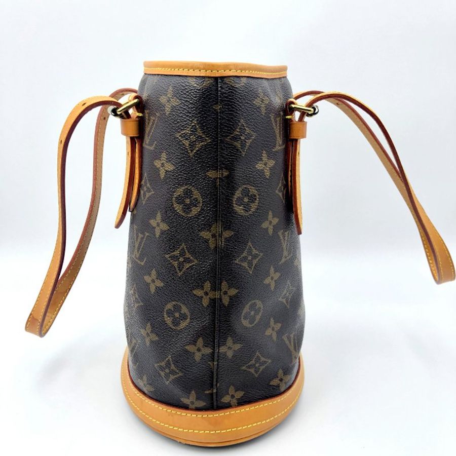 LOUIS VUITTON Bucket PM 經典老花水桶包,LV,肩背包,手提包,單肩包,二手真品,正品,現貨-6