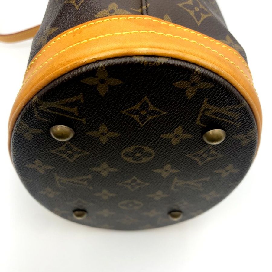LOUIS VUITTON Bucket PM 經典老花水桶包,LV,肩背包,手提包,單肩包,二手真品,正品,現貨-19