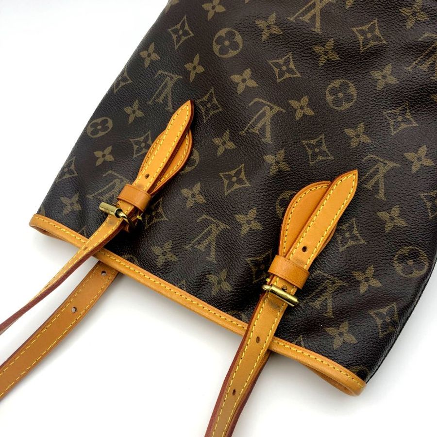 LOUIS VUITTON Bucket PM 經典老花水桶包,LV,肩背包,手提包,單肩包,二手真品,正品,現貨-24