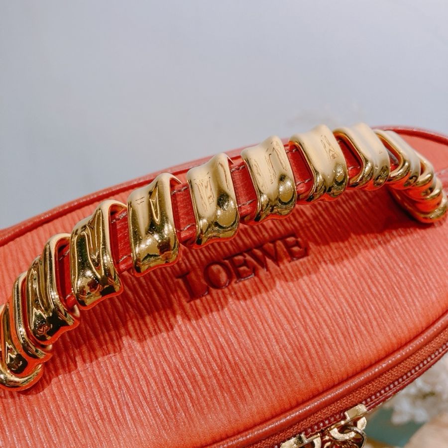 LOEWE 內爾威復古牛皮手拿包VINTAGE HANDLE BAG CALF SKIN-5