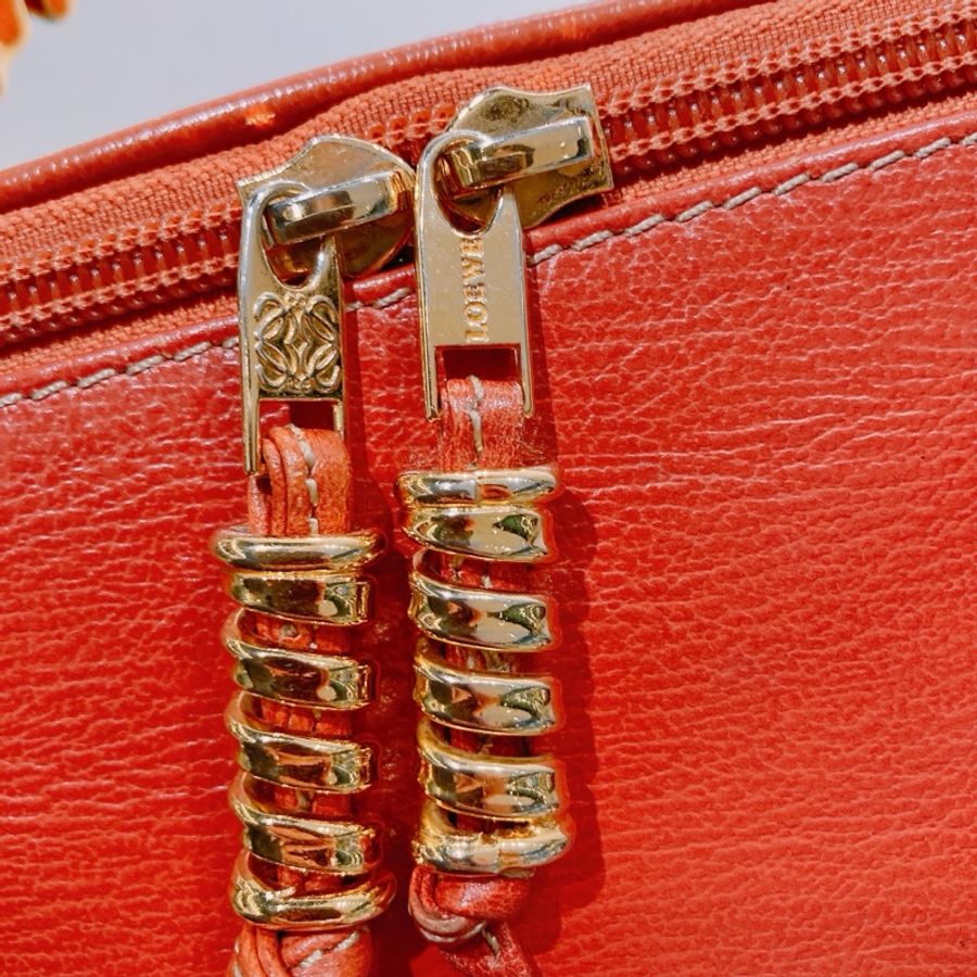 LOEWE 內爾威復古牛皮手拿包VINTAGE HANDLE BAG CALF SKIN-7