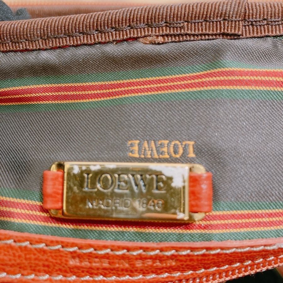 LOEWE 內爾威復古牛皮手拿包VINTAGE HANDLE BAG CALF SKIN-16