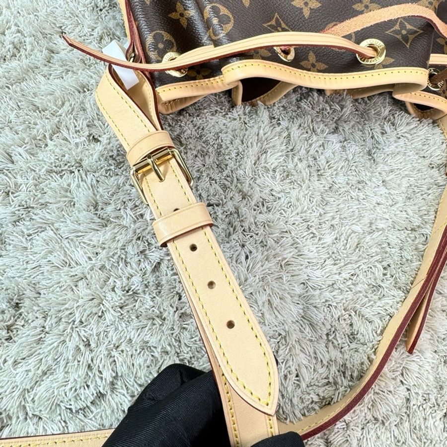 LV 經典 Monogram NOE BB 束口肩背水桶包 斜背包 ⭕️晶片款⭕️近新閒置品⭕️-19