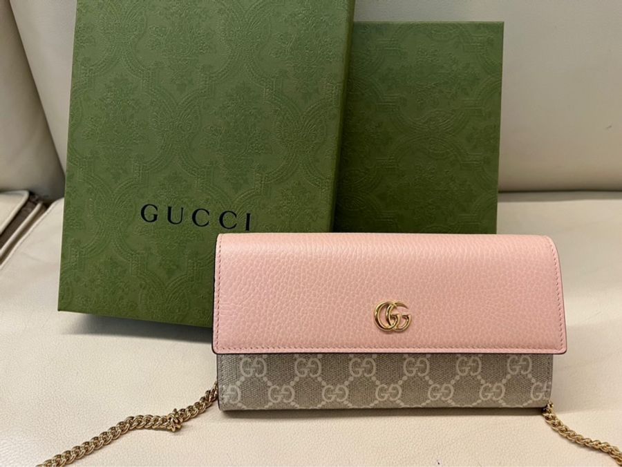 Gucci Marmont系列鏈帶錢包-8