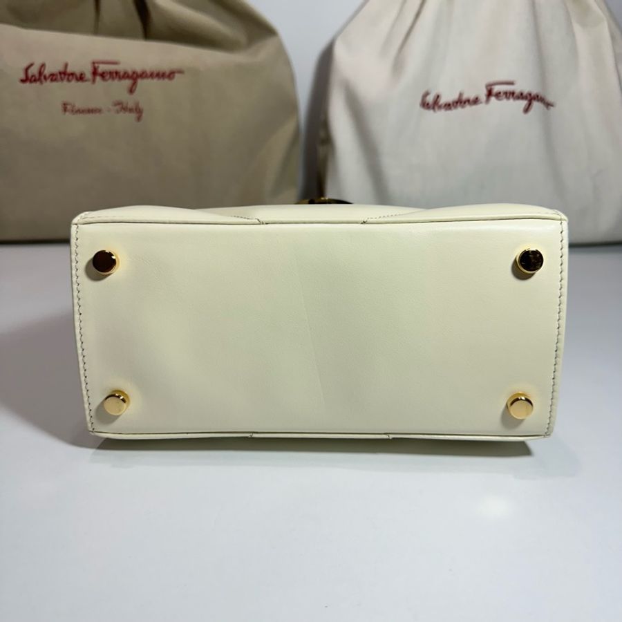 Creation Top Handle 經典博物館系列手提包 珍珠白-8