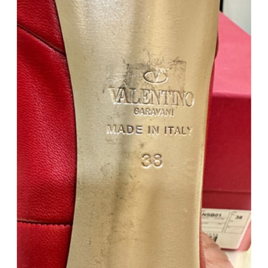 VALENTINO 小羊皮高跟娃娃鞋-14