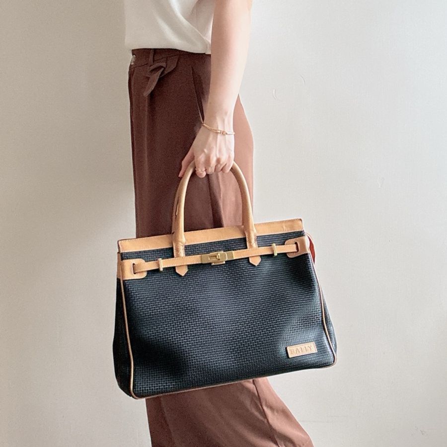 中古美品 Bally 柏林包 Birkin Bag 中性包-0