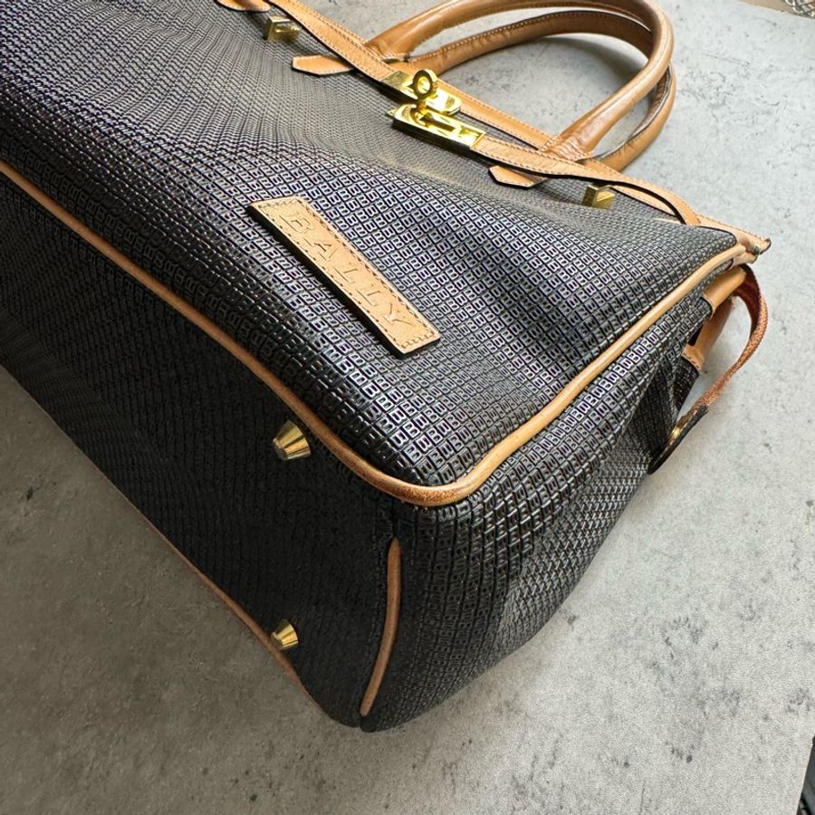 中古美品 Bally 柏林包 Birkin Bag 中性包-4