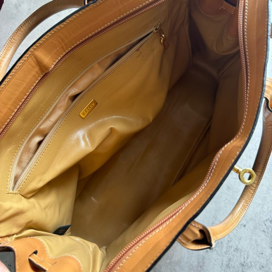 中古美品 Bally 柏林包 Birkin Bag 中性包-11