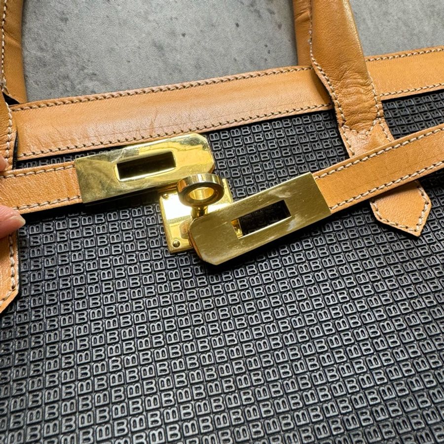 中古美品 Bally 柏林包 Birkin Bag 中性包-15