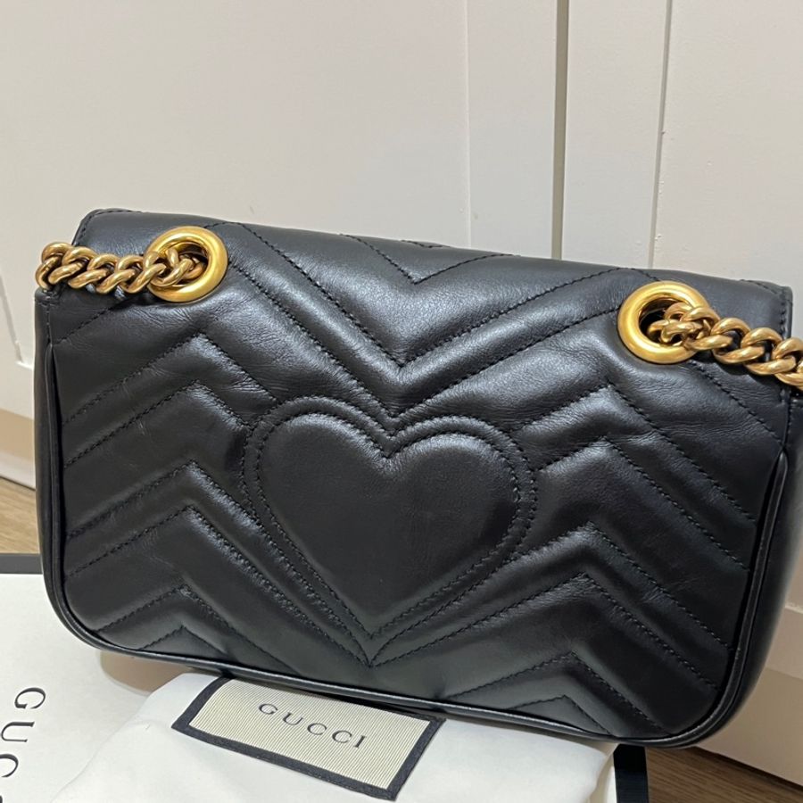 Gucci/GG MARMONT絎縫迷你袋-10
