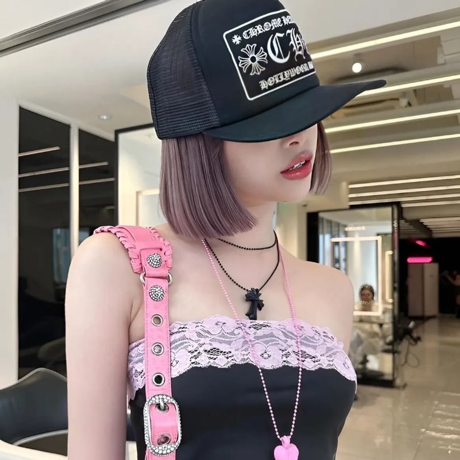 Chrome Hearts 克羅心經典款刺繡梵文logo帽子-3