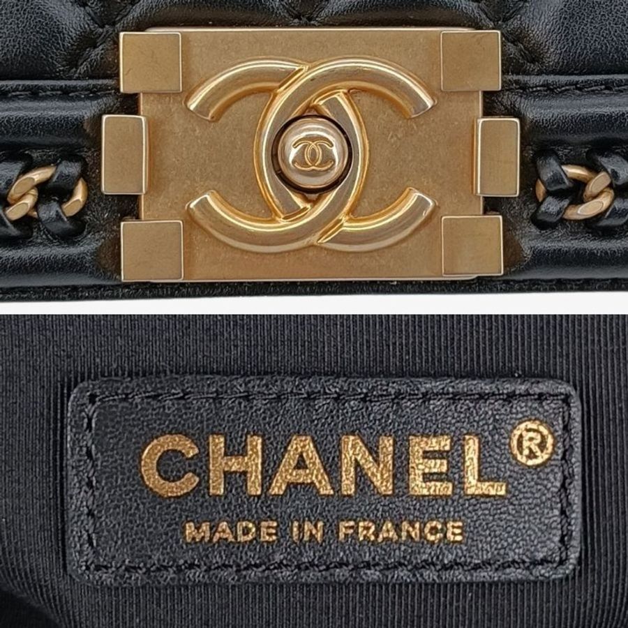 CHANEL LeBoy Black Calfskin Top Handle Flap Bag-4