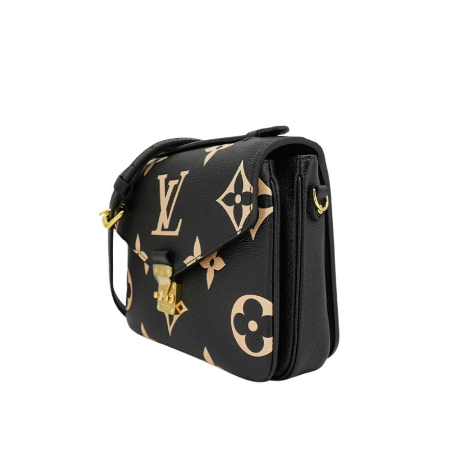 Louis Vuitton Pochette Métis 壓花粒面牛皮雙色郵差包(M45773-黑)-3