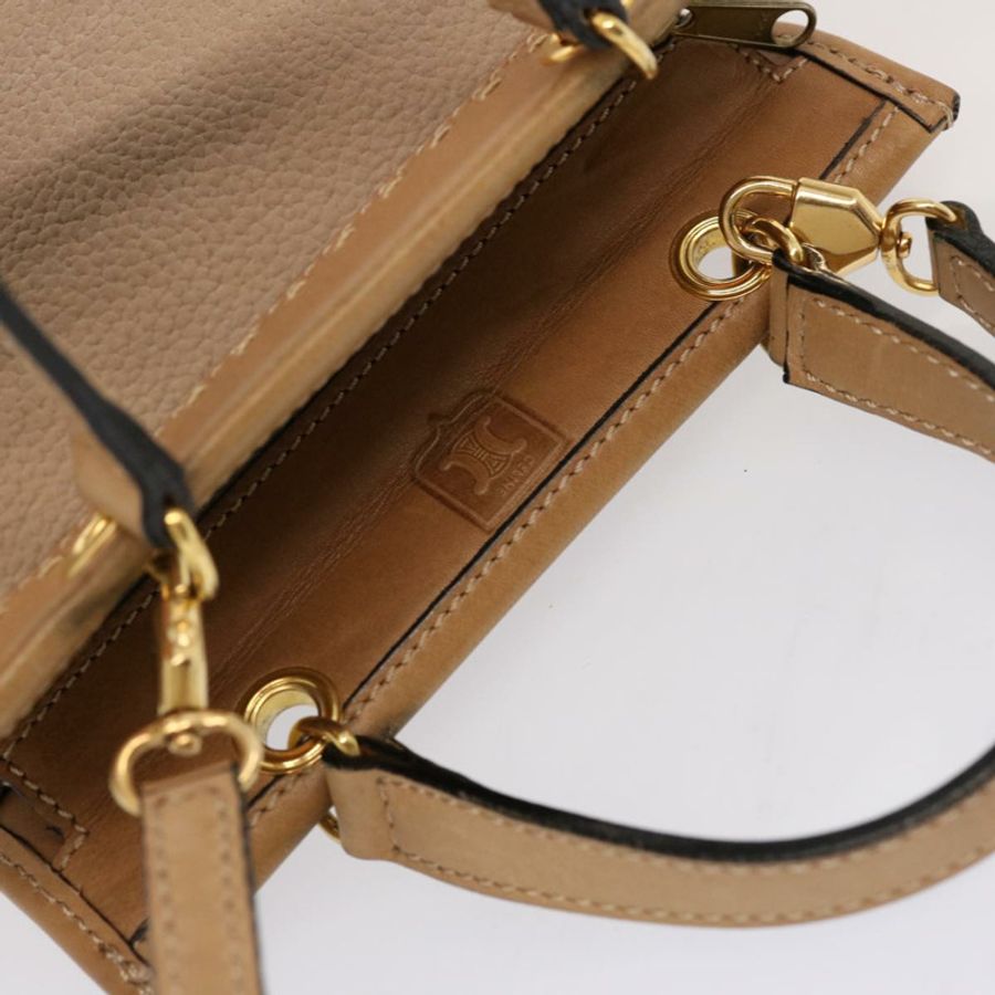 【日本直送】CELINE 手提包 皮革 2way 米色 正品 69861-5
