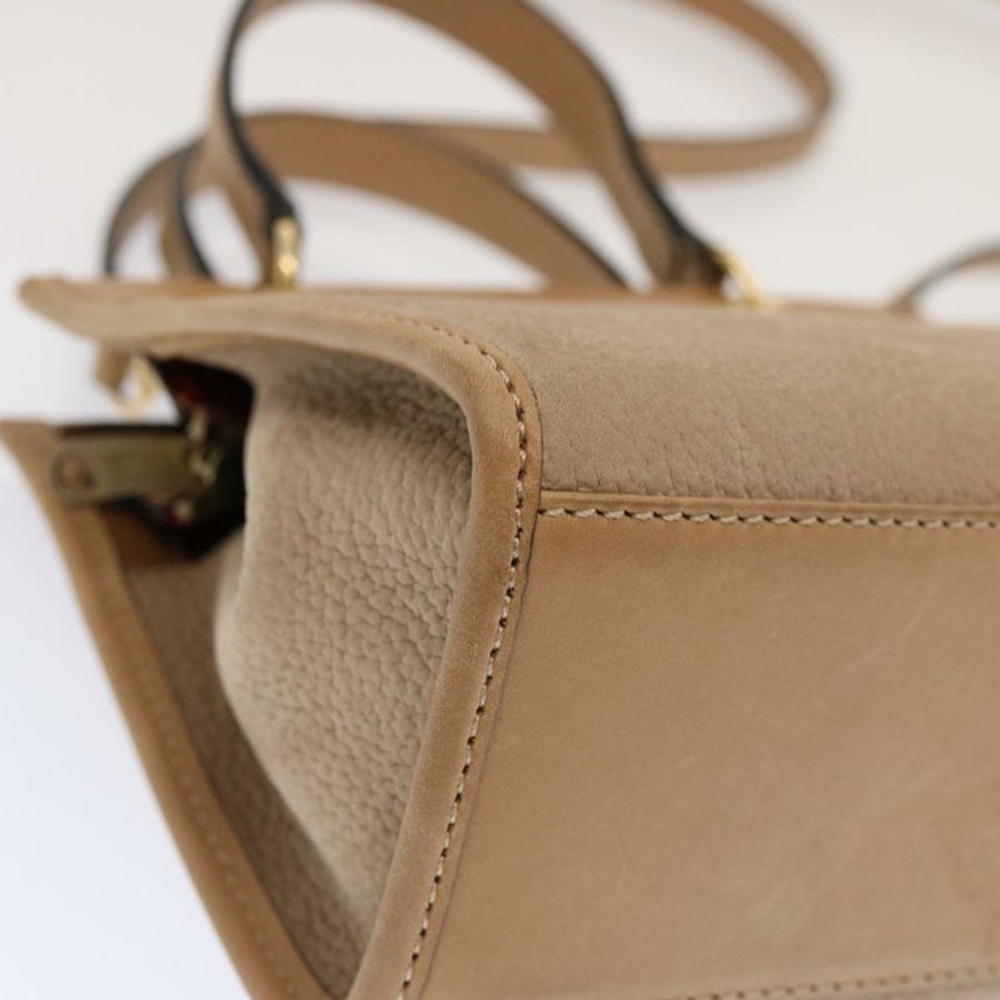【日本直送】CELINE 手提包 皮革 2way 米色 正品 69861-13
