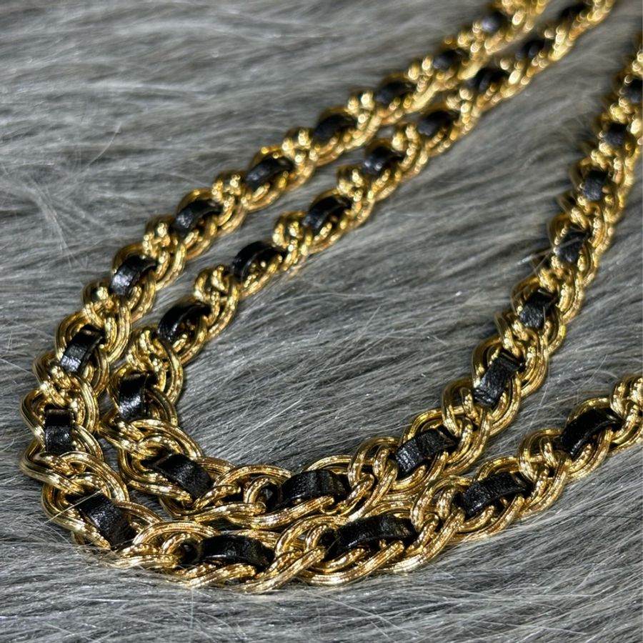 CHANEL AP3310 黑色 牛皮 金鍊 鏈帶 WOC 肩背包 斜背包 發財包 鏈子皮夾-26