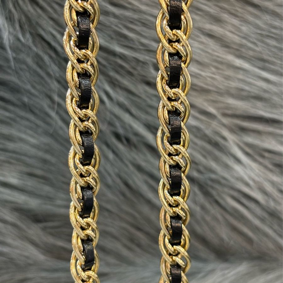 CHANEL AP3310 黑色 牛皮 金鍊 鏈帶 WOC 肩背包 斜背包 發財包 鏈子皮夾-27