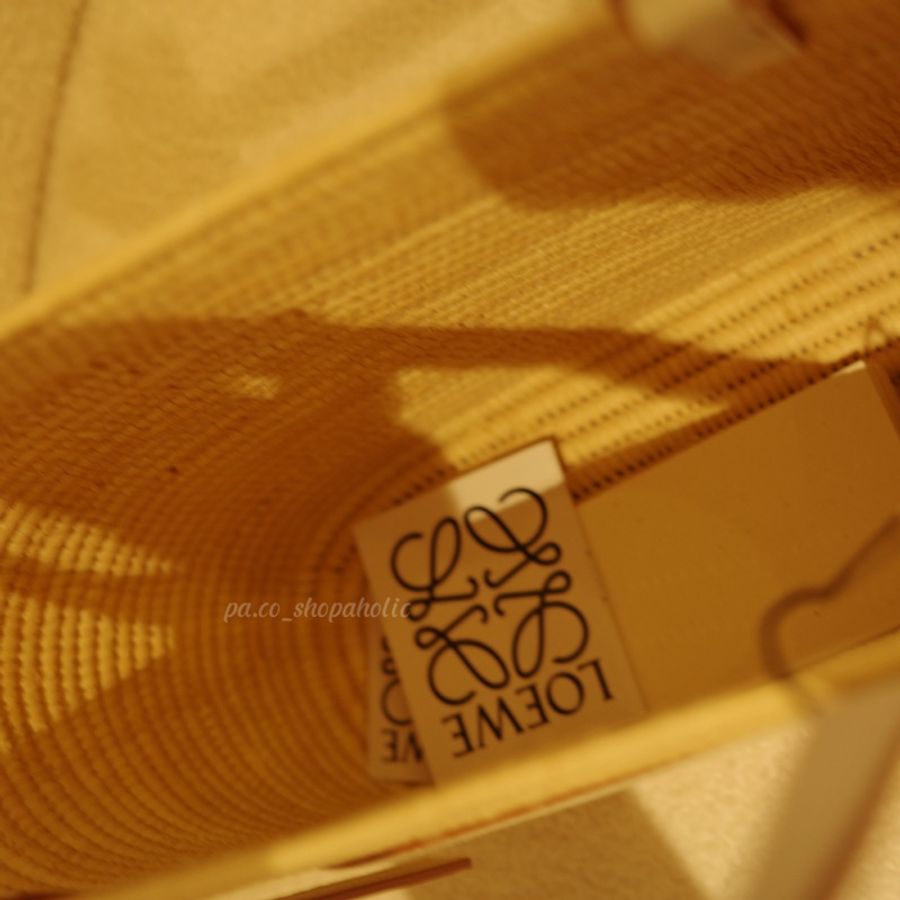 Loewe 草編方形籃子 <白色> Small Square Basket Bag 草編包-2