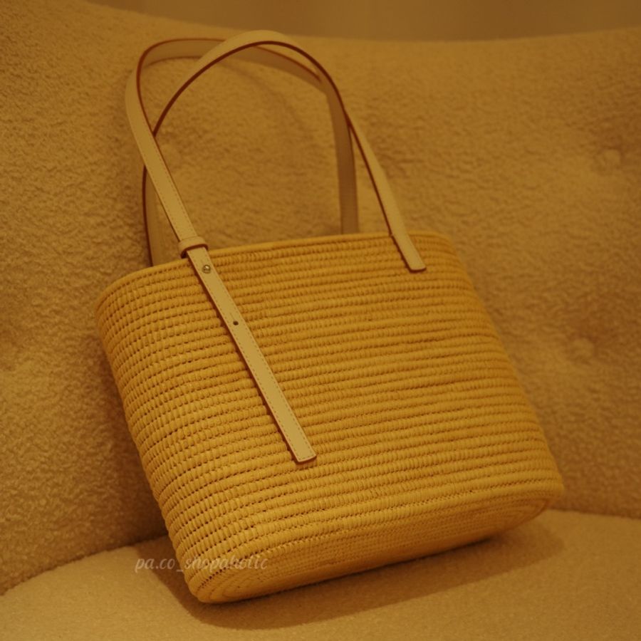 Loewe 草編方形籃子 <白色> Small Square Basket Bag 草編包-3