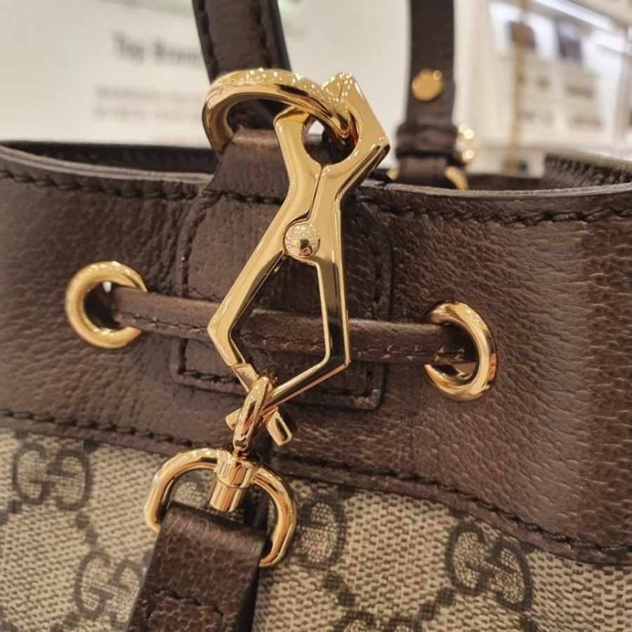 Gucci 550621 GG Ophidia Supreme 中款水桶包《當季專櫃正售★全新商品 》-9