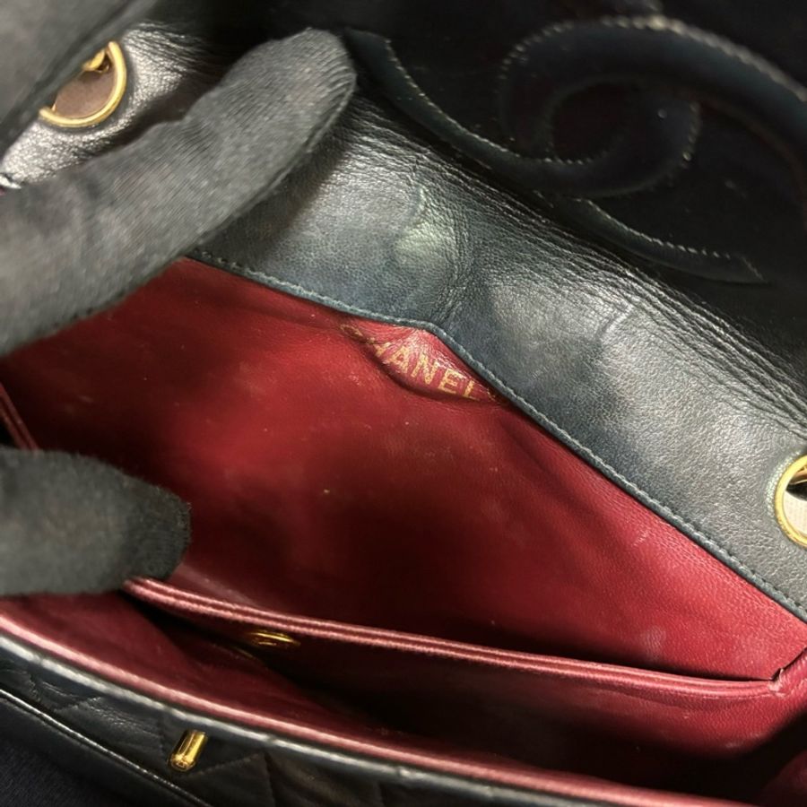 Chanel vintage 羊皮翻蓋包-28