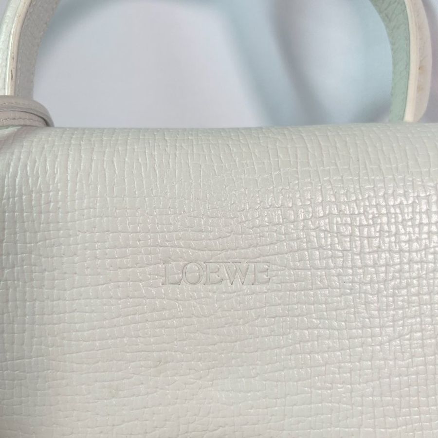 LOEWE barcelona 2 way shoulder bag 白色手提包 側背包-5