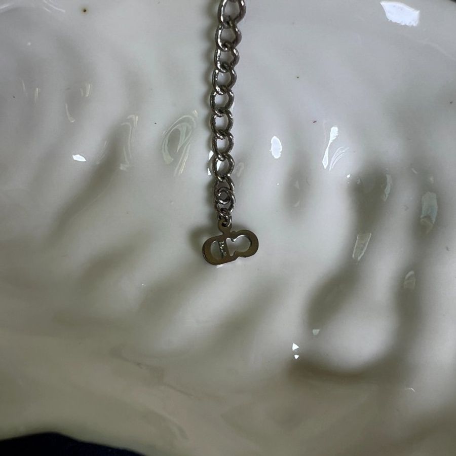 DIOR heart shape necklace 心形銀色頸鏈 日本中古vintage-2